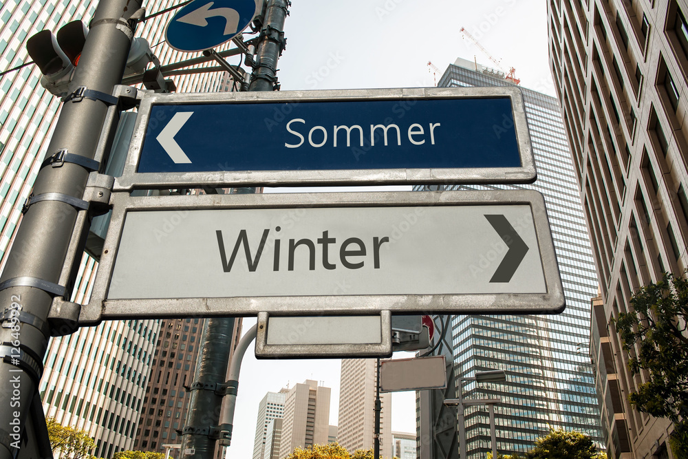 Fototapeta premium Schild 147 - Winter
