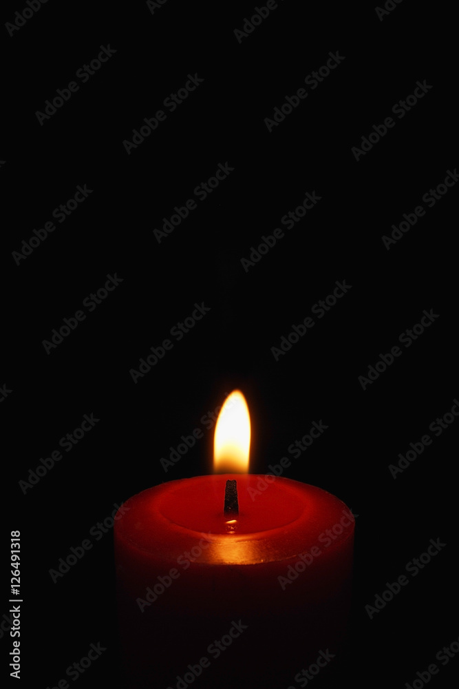 Red candle, lit Red candle, lit