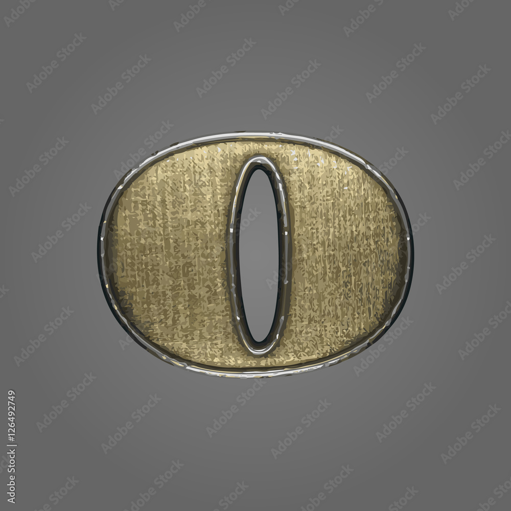 o vector fabric letter Adobe Stock