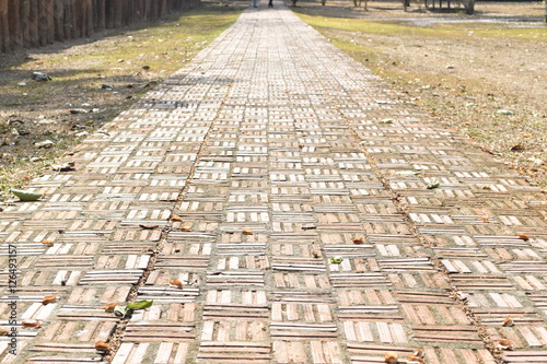 Road brown worm brick