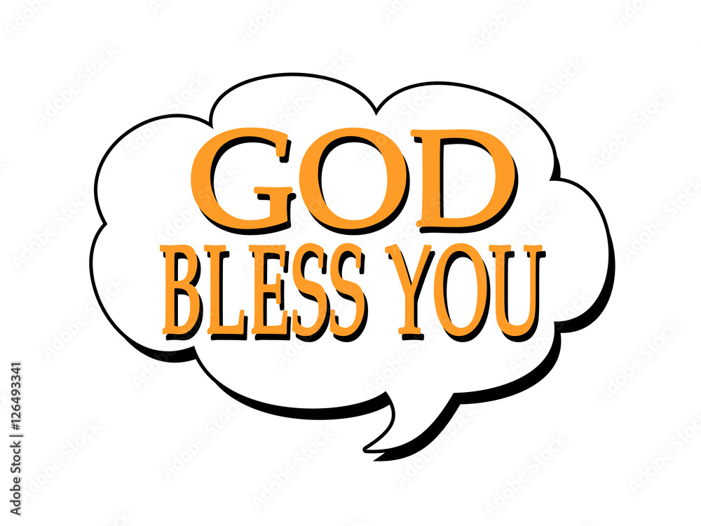 God bless you ilustración de Stock Adobe Stock