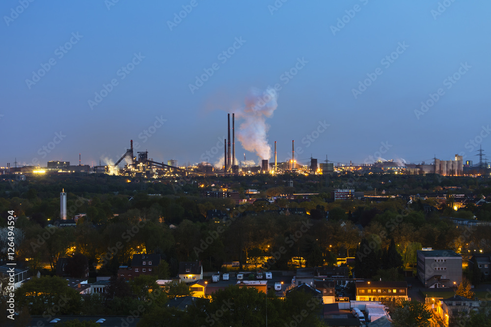 Coking Plant And Steel Plant At Night