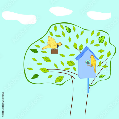 vector illustration business birdies