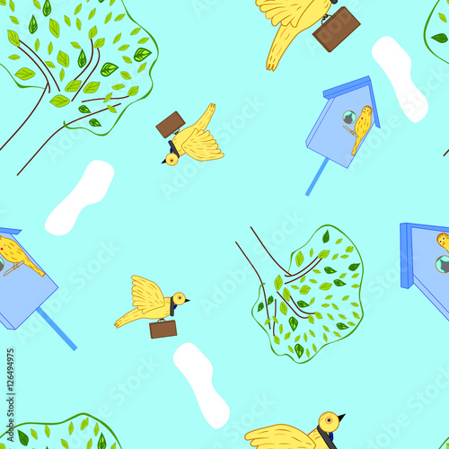 vector illustration business birdies
