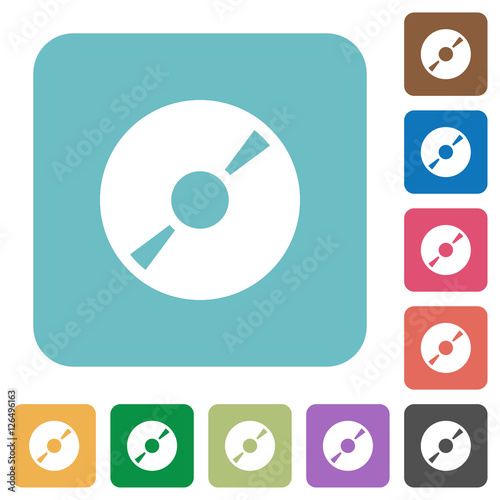 DVD disk flat icons