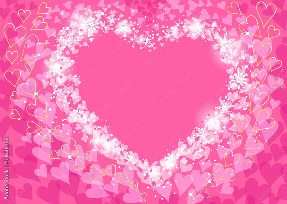 バレンタイン ハート キラキラ 背景 Stock Vector Adobe Stock