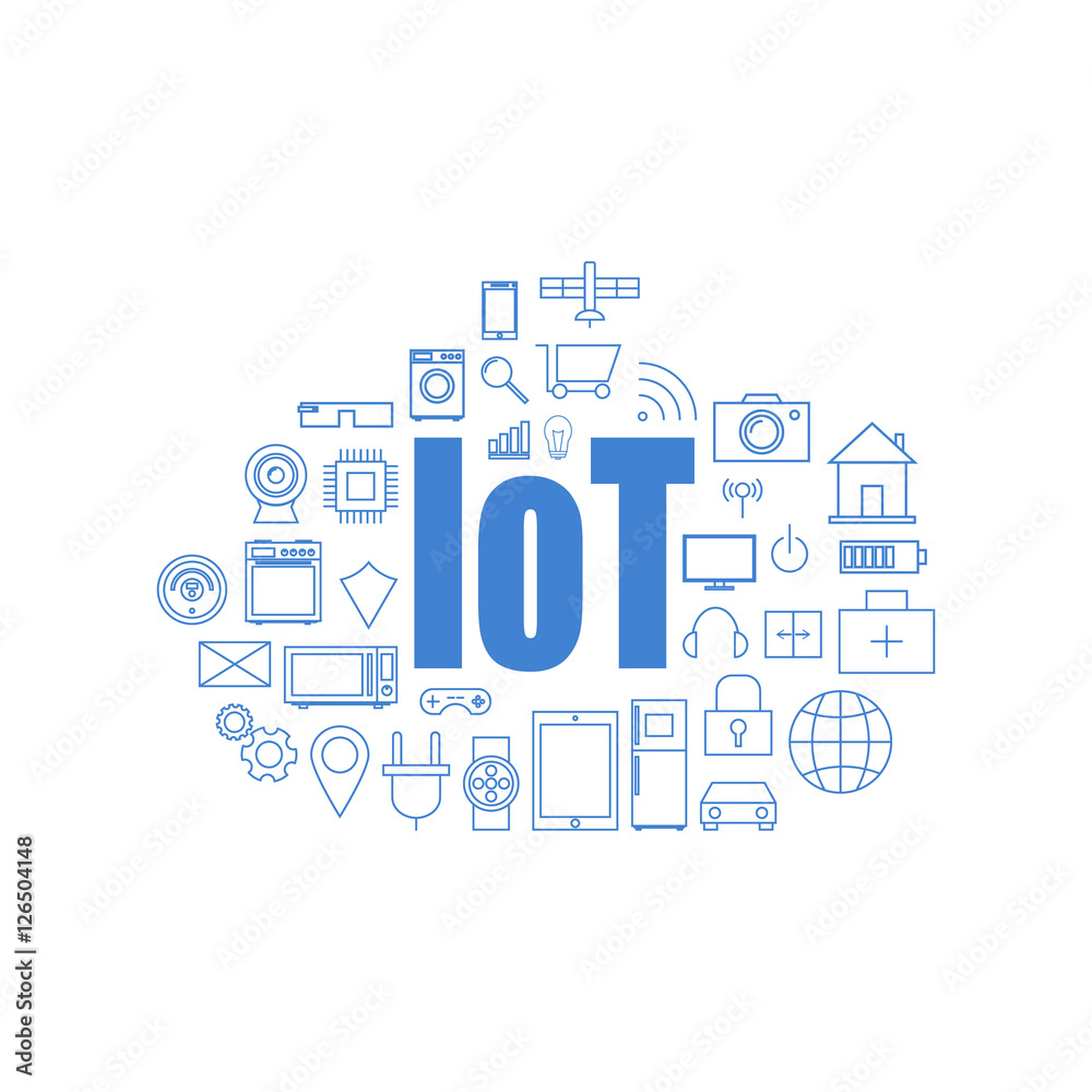Internet of things and smart home illustration Internet of things and smart home illustration