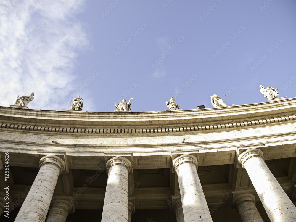 Fototapeta premium Stone walls in vatican
