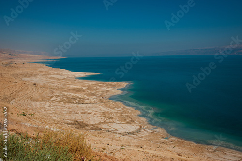 Landscape of the Dead Sea, Israel. The Judean desert near the Dead Sea © marina_li_1