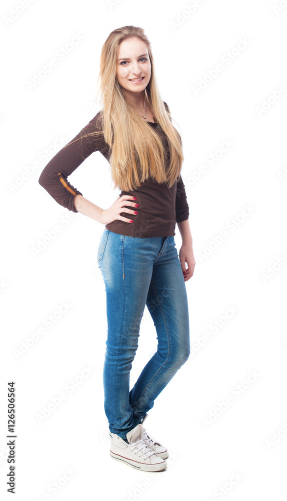 pretty woman standing