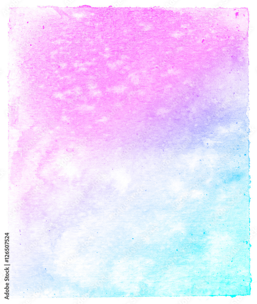 Fototapeta premium Abstract pink watercolor on white background.This is watercolor splash.It is drawn by hand.