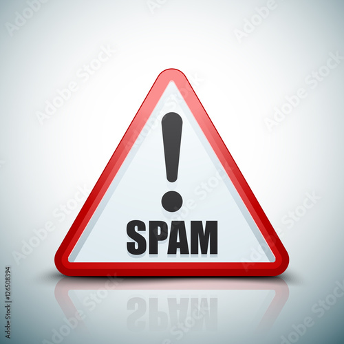 Spam Exclamation hazard sign
