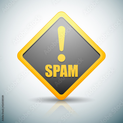 Spam Exclamation hazard sign