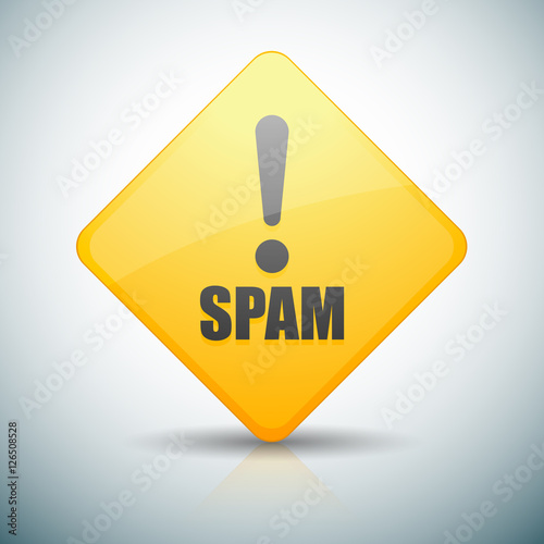 Spam Exclamation hazard sign
