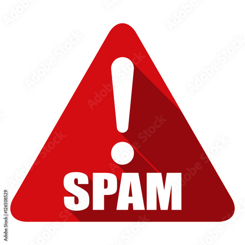 Spam Exclamation hazard sign