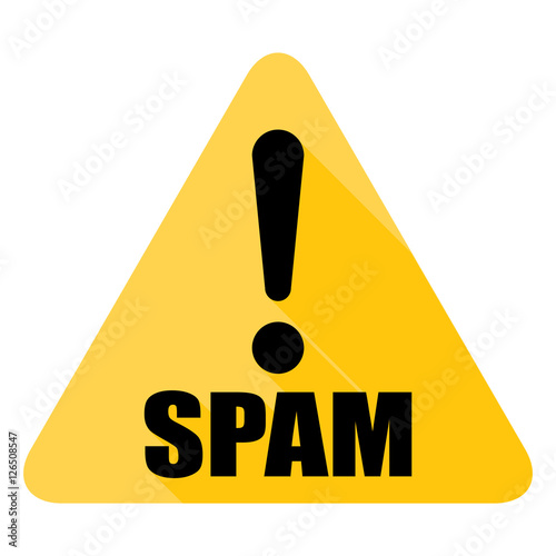 Spam Exclamation hazard sign