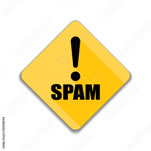 Spam Exclamation hazard sign