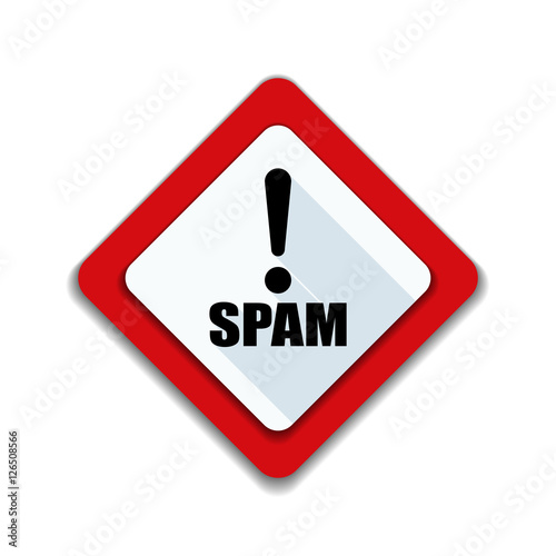 Spam Exclamation hazard sign