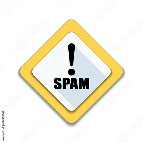 Spam Exclamation hazard sign