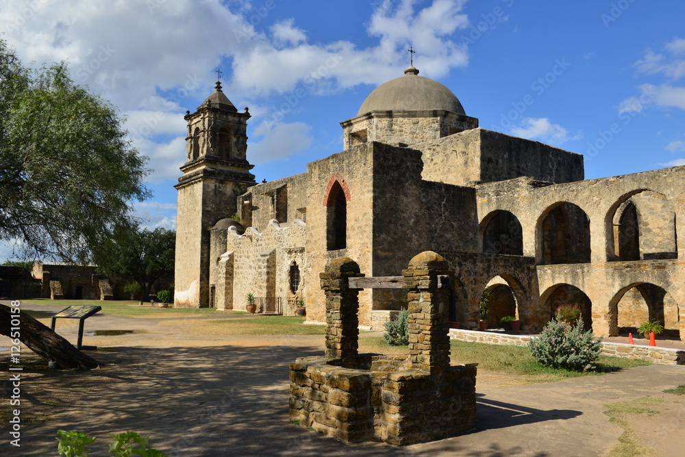 Mission San José y San Miguel de Aguayo the Catholic Mission in San Antonio Texas.