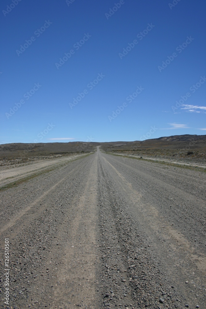 endless straight road argentina