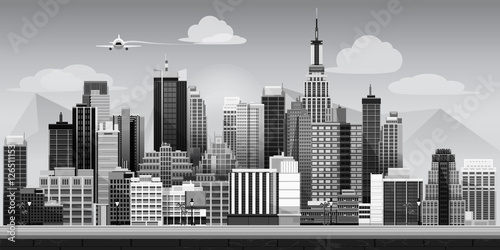Wallpaper Mural Abstract modern city Torontodigital.ca