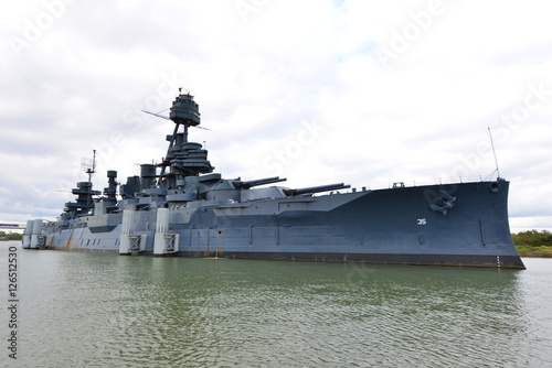 The Battleship Texas in Houston, Texas. The last World War One Dreadnought Battleship.