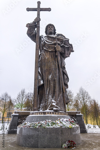 The Statue of Vladimir the Great in Moscow, Russia photo