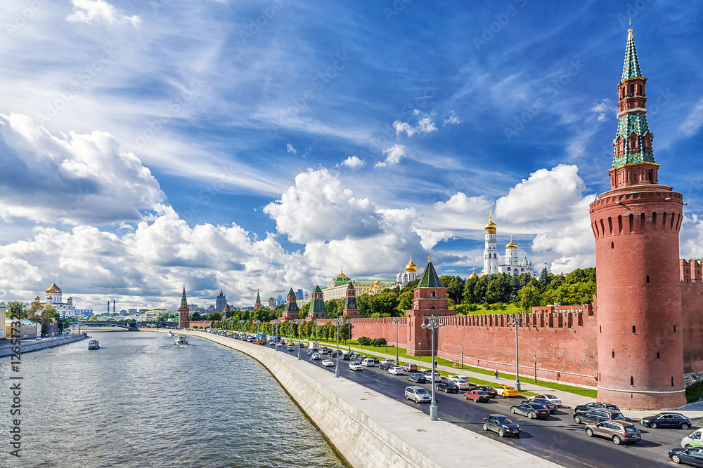 Kremlin Embankment in Moscow Kremlin Embankment in Moscow