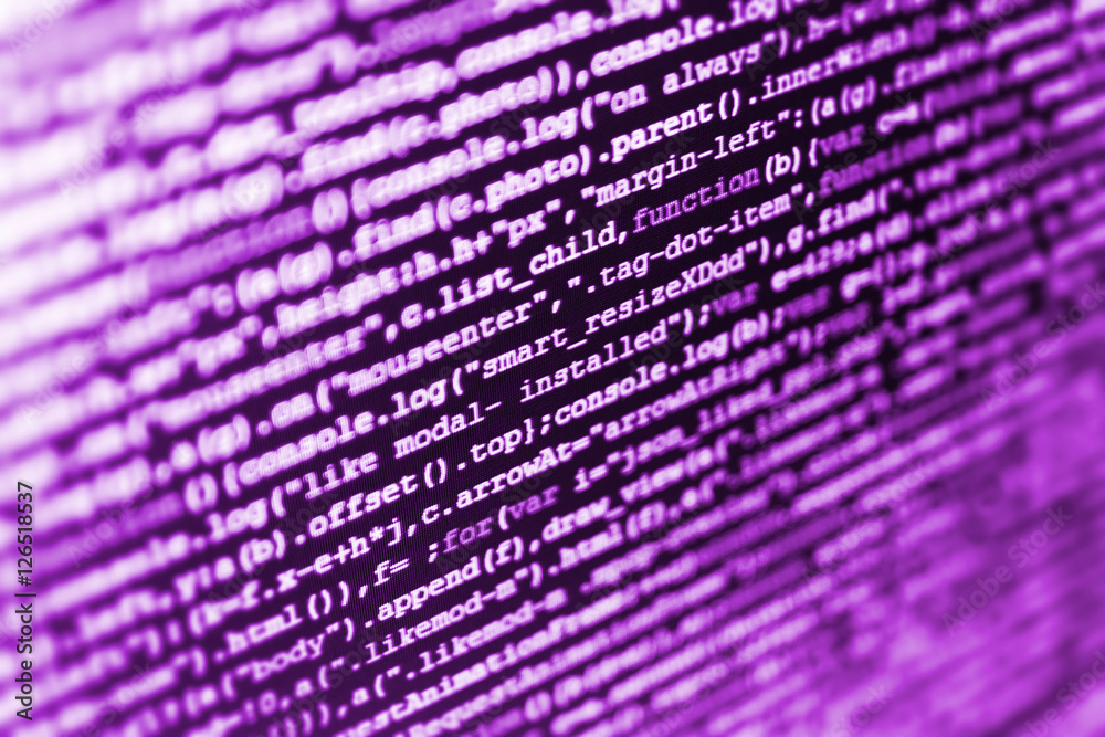 Programming code abstract screen of software developer. Coding script ...