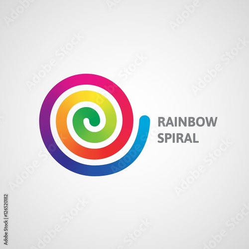 rainbow spiral logo