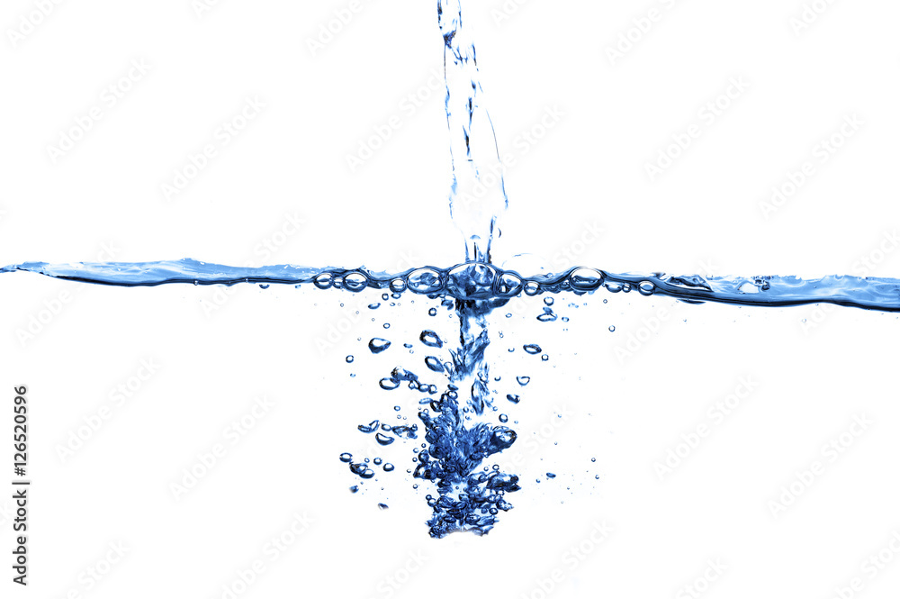 Isolated shot of water splashing Isolated shot of water splashing