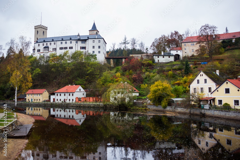 Naklejka premium Rozemberg nad Vltavou, Czech Republic.