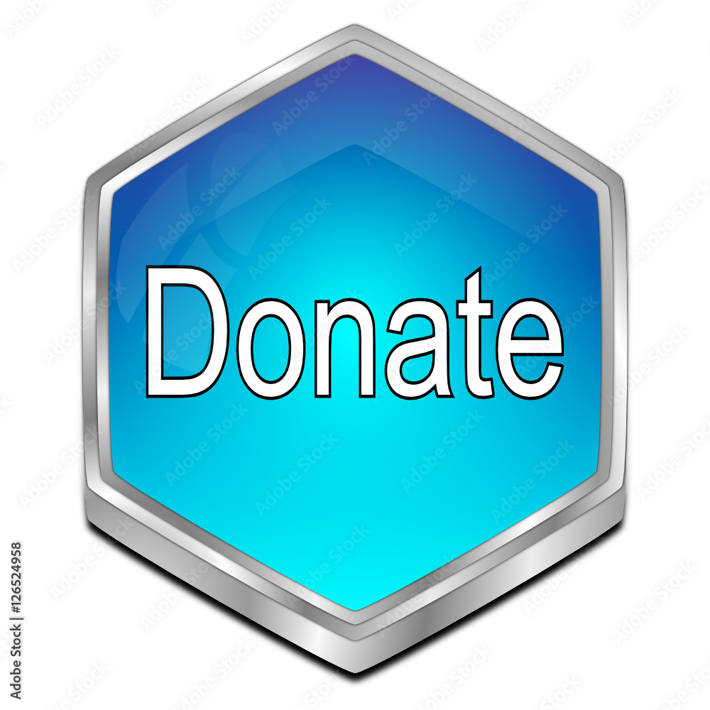 Donate Button 3D illustration Adobe Stock