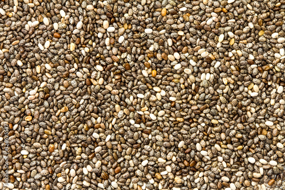 Close up chia seed as texture background Close up chia seed as texture background