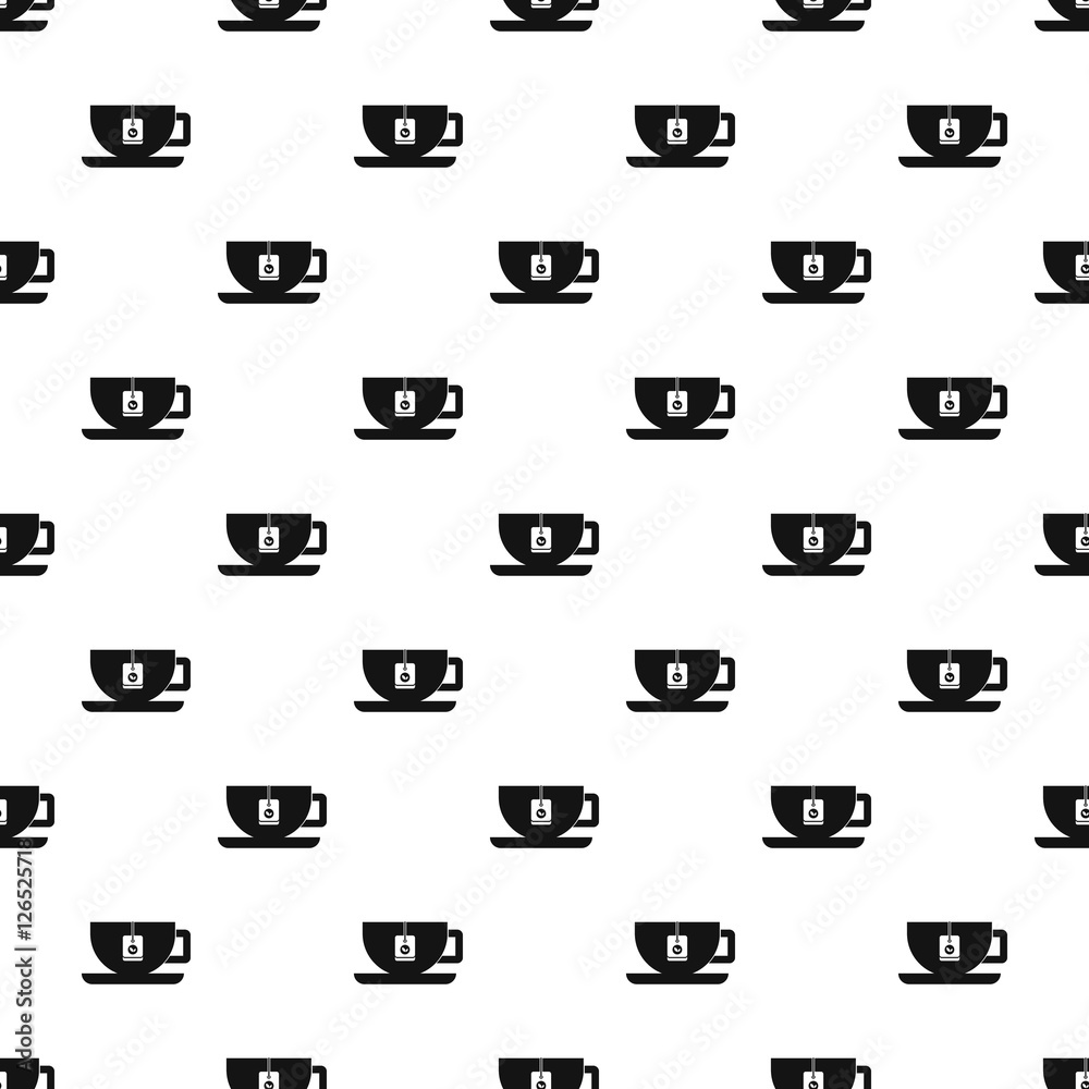 Cup of tea pattern. Simple illustration of cup of tea vector pattern for web Cup of tea pattern. Simple illustration of cup of tea vector pattern for web