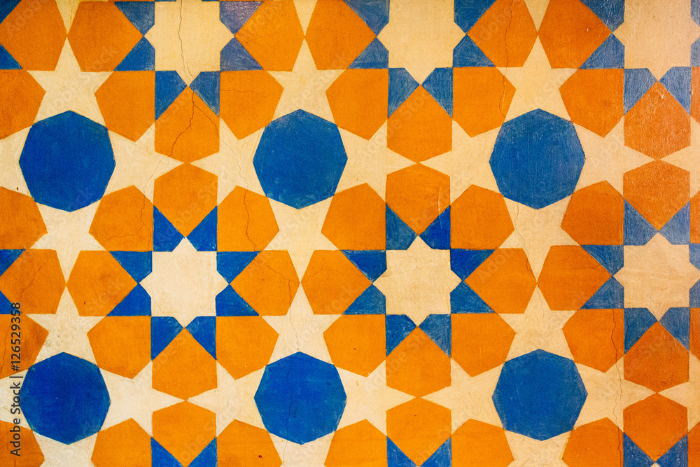 Arabesque. Pattern in Moorish style. Arab seamless texture. Element of ...