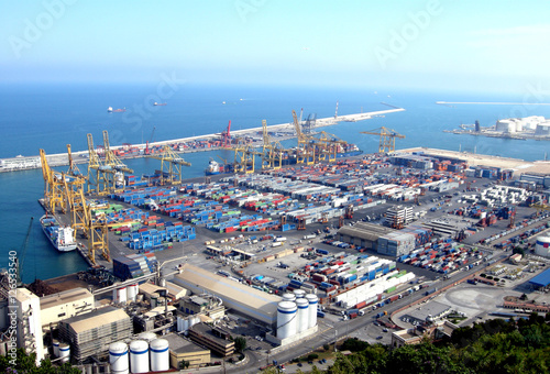 Container terminal - Cargo ships port