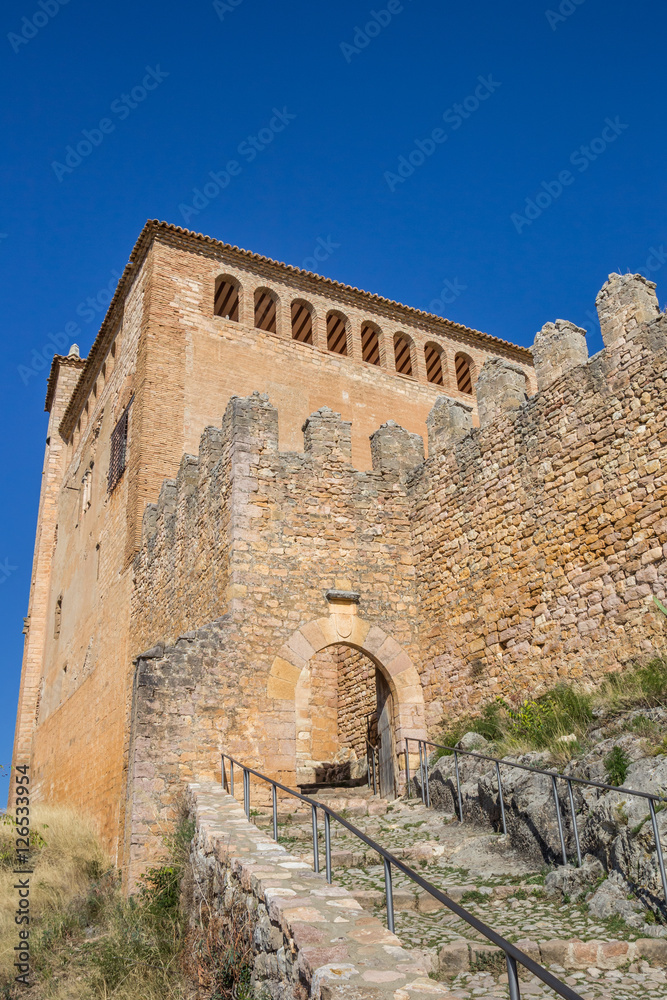 Entrance of the medieval castle of Alquezar