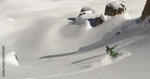 big mountain snowboarding / heliboarding  photo