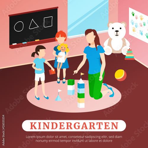 Kindergarten Poster Illustration 