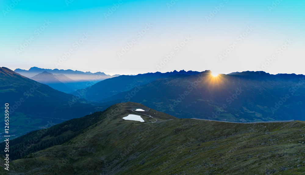 Fototapeta premium Sunrise Schönjoch