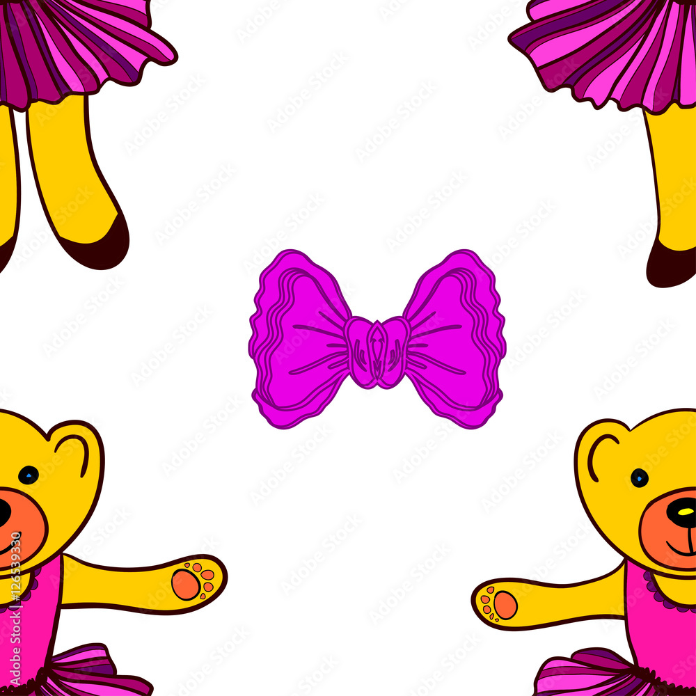 Seamless hand drawn cartoon background Stock Vector | Adobe Stock