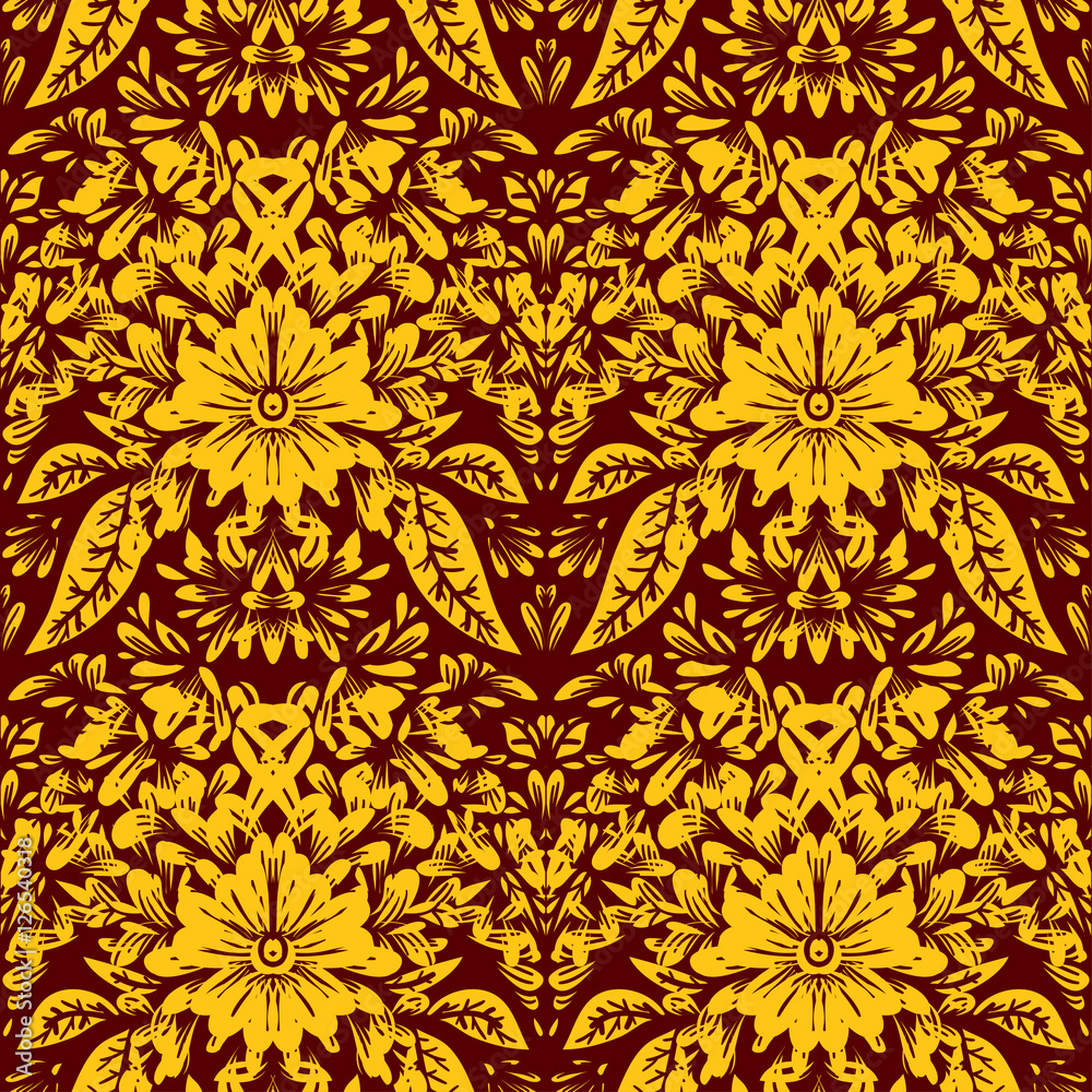 Seamless pattern with flowers. Seamless pattern with flowers.