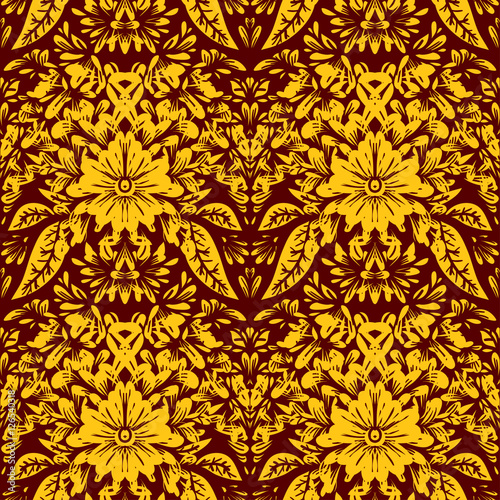 Seamless pattern with flowers. © pictures_for_you