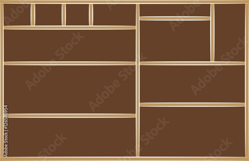 empty shelves
