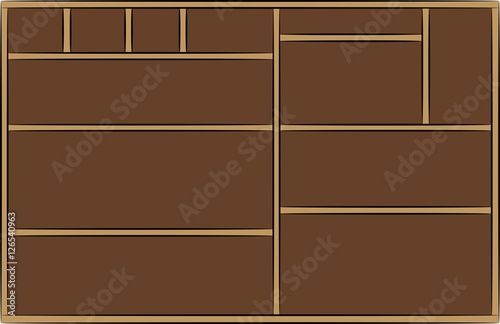 empty shelves