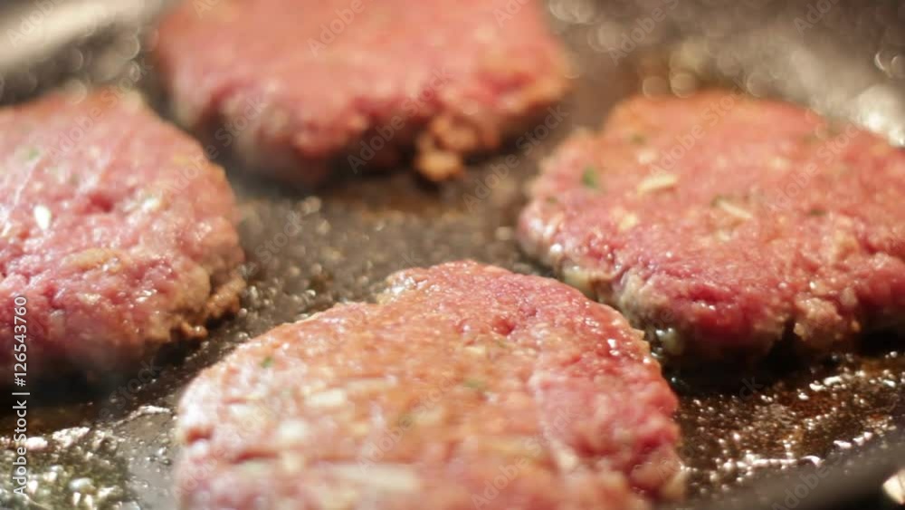 Hamburger cooking Hamburger cooking