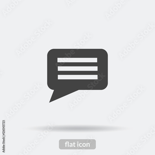 Speech  icon, Black vector is type EPS10
