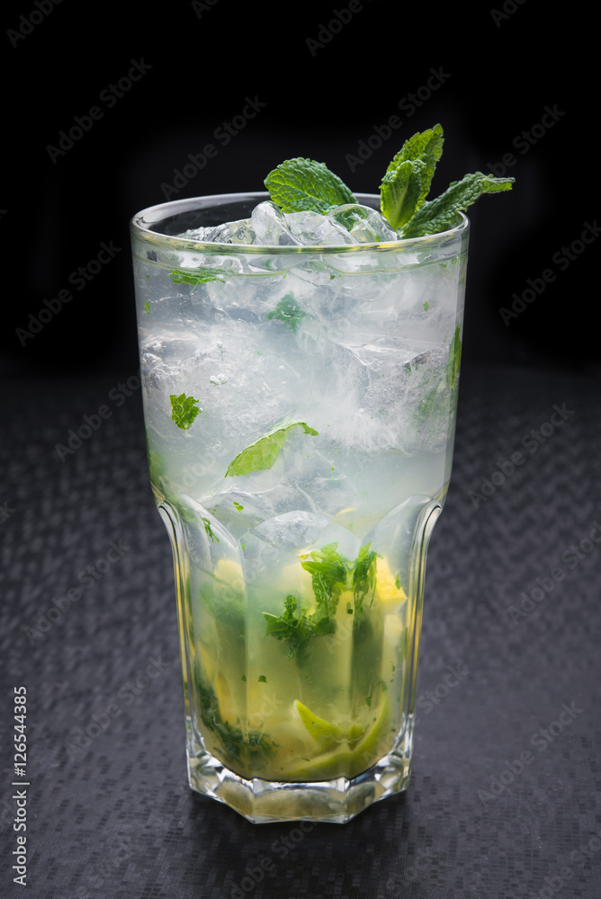 glass of mojito cocktail glass of mojito cocktail